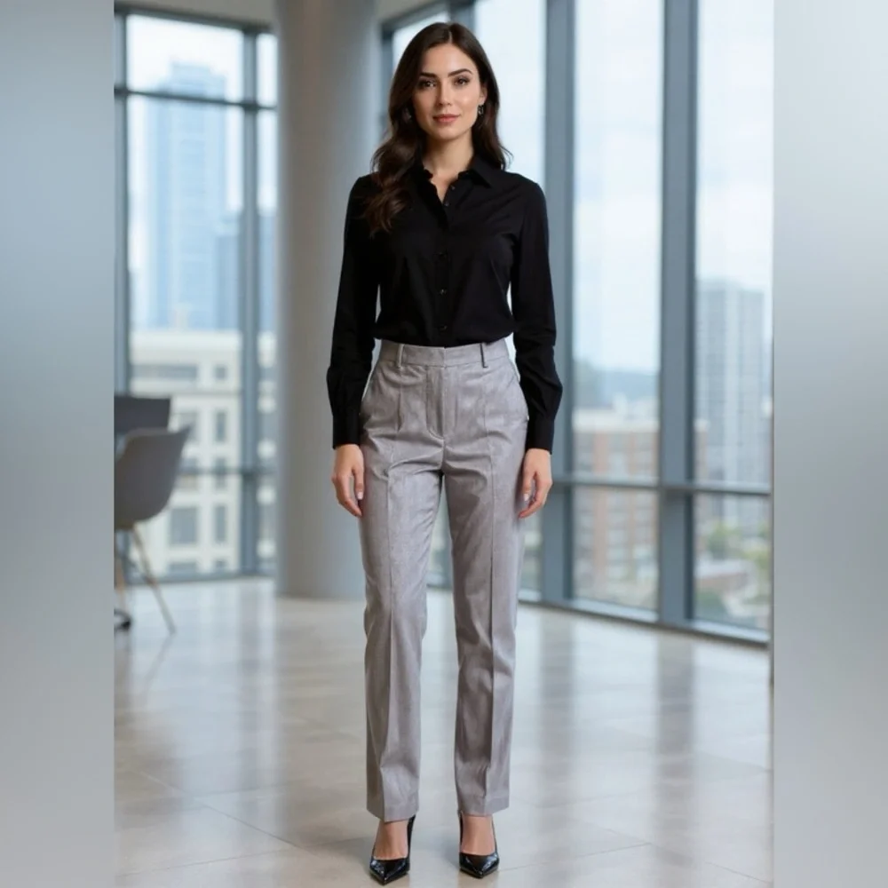 NWT New York Trousers The Crosby lower waist Slim through hip/theigh 12